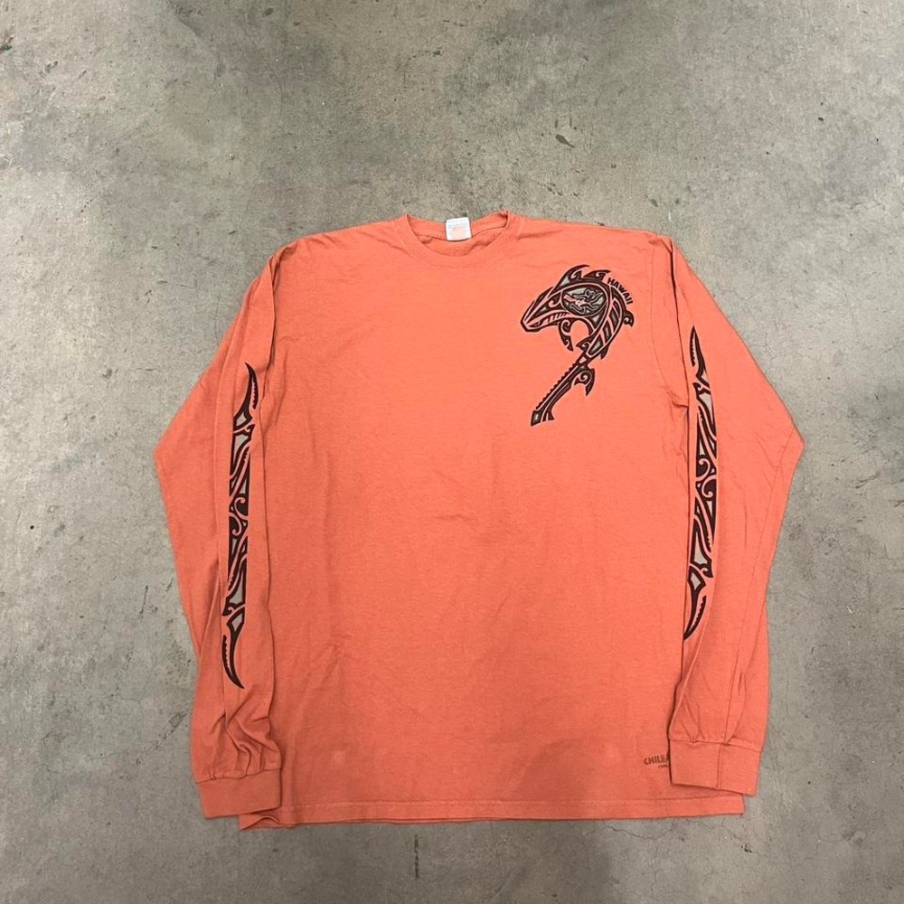 Vintage Y2K Hawaii surfer sleeve hit back hit‎ long sleeve shirt